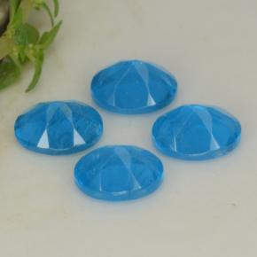 1.60天然磷灰石，椭圆形切割，5.2×4毫米，VS-SI