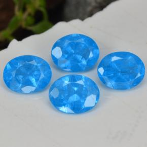 1.40天然磷灰石，椭圆形切割，4.9×4毫米，VS-SI