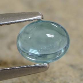 0.51克拉天然磷灰石，椭圆形切割，5.2×4.3毫米，透明