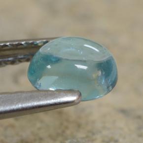 0.51克拉天然磷灰石，椭圆形切割，5.2×4.3毫米，透明