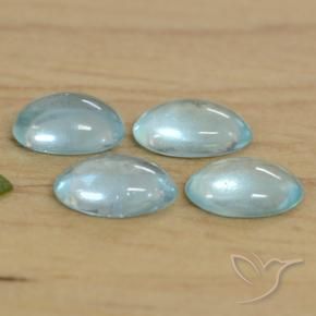 1.27克拉天然磷灰石，椭圆形，透明
