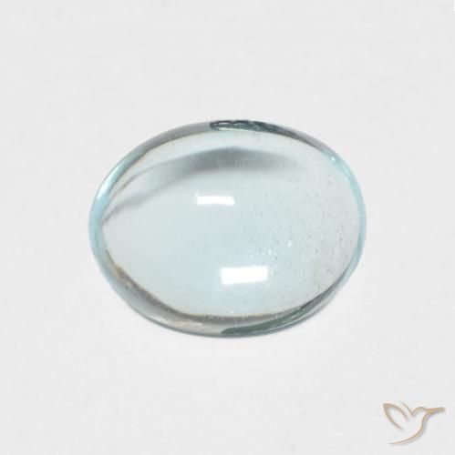 1.21ct 天然 浅蓝绿色 磷灰石, 椭圆形, 透明