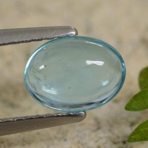 1.07克拉天然磷灰石，椭圆形切割，8×5.9毫米，透明
