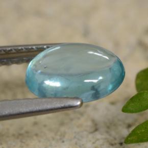 1.07克拉天然磷灰石，椭圆形切割，8×5.9毫米，透明