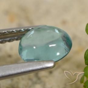 0.66克拉天然磷灰石，椭圆形，透明