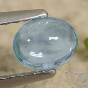 0.66克拉天然磷灰石，椭圆形，透明