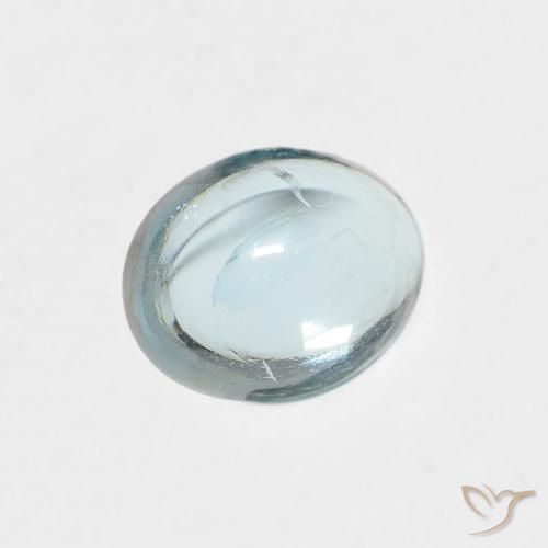0.74克拉天然磷灰石，椭圆形，透明