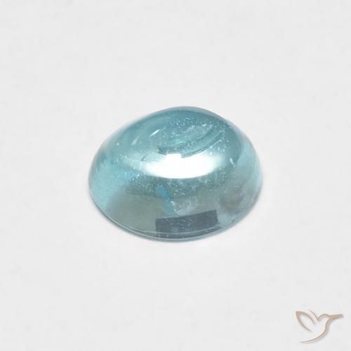 0.74克拉天然磷灰石，椭圆形，透明