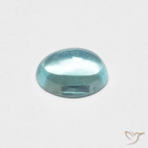 0.87克拉天然磷灰石，椭圆形，透明