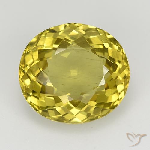 8.48ct 天然 深黄色 磷灰石, 椭圆形, VS
