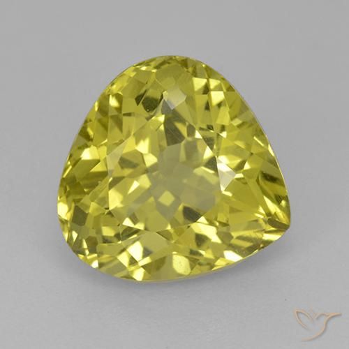 3.73ct 天然 中黄色 磷灰石, 梨形, VS