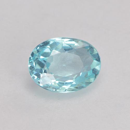 0.53克拉天然绿松石磷灰石，椭圆形切割，5.9×4.4毫米，VS