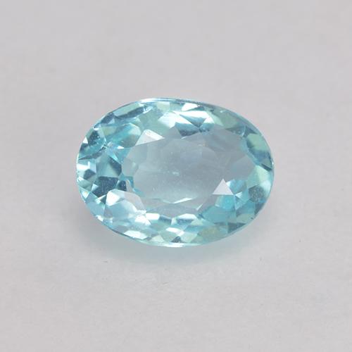 0.53克拉天然绿松石磷灰石，椭圆形切割，5.9×4.4毫米，VS