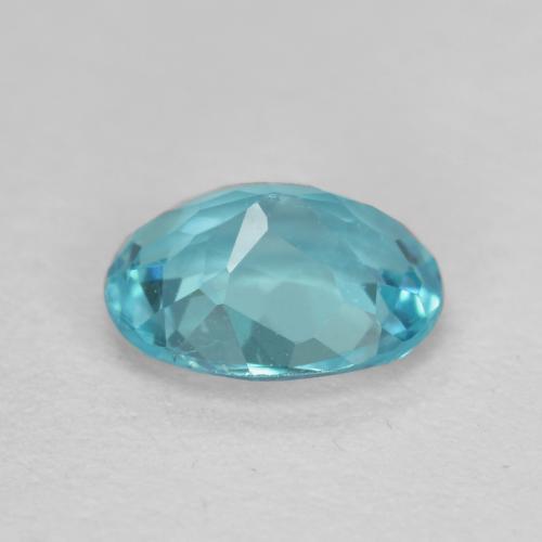 0.48克拉天然绿松石磷灰石，椭圆形切割，5.7×4.5毫米，VS-SI