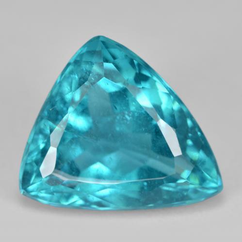 4.81克拉天然绿松石磷灰石，三角形，11.9×10.6毫米，SI
