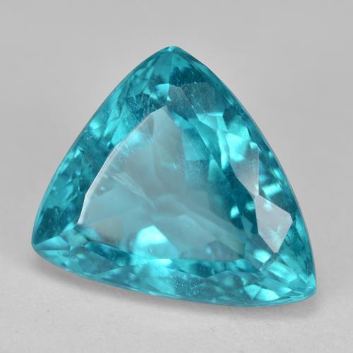 4.81克拉天然绿松石磷灰石，三角形，11.9×10.6毫米，SI