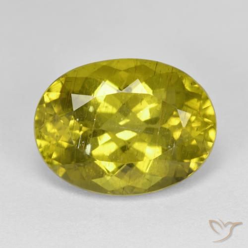 11.46ct 天然 Medium Golden Brown 磷灰石, 椭圆形, VS