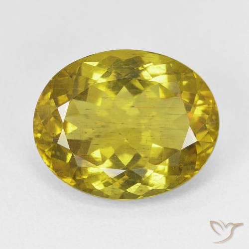 11.23ct 天然 棕黄色 磷灰石, 椭圆形, VS