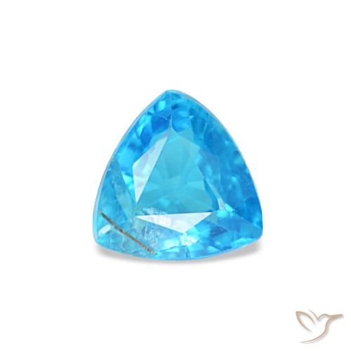 0.34克拉天然磷灰石，三角形，4.5×4.4毫米，SI