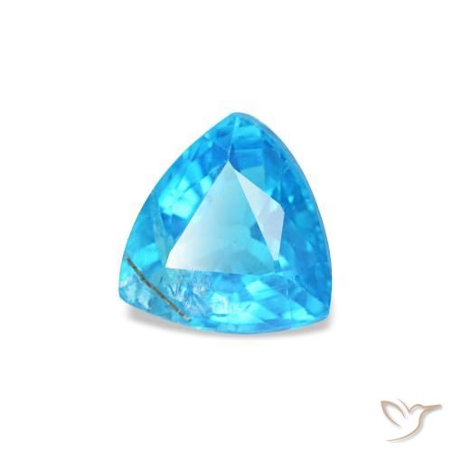 0.34克拉天然磷灰石，三角形，4.5×4.4毫米，SI