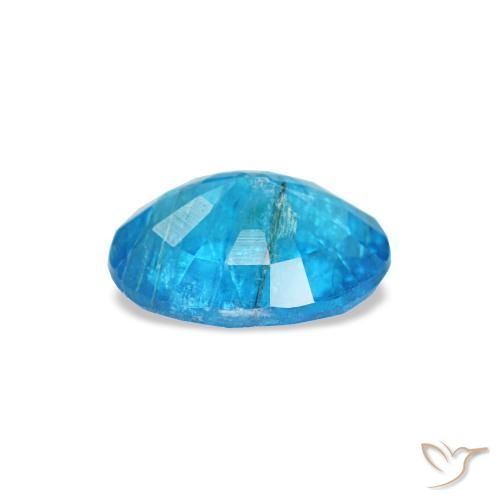 0.51克拉天然磷灰石，椭圆形切割，5.9×4.6毫米，SI