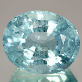 12.27克拉天然海蓝宝石，椭圆形切割，16.4×13.4毫米，SI