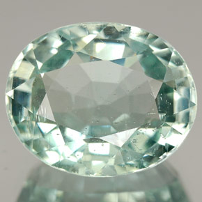 7.26克拉天然海蓝宝石，椭圆形切割，13.5×10.9毫米，SI