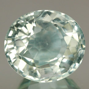 4.84克拉天然海蓝宝石，椭圆形切割，11.3×10毫米，VS