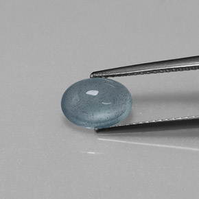 1.86克拉天然海蓝宝石，透明，9.3×6.8毫米，透明/半透明
