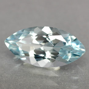 1.40克拉天然海蓝宝石，马眼形，12.2×6毫米，IF
