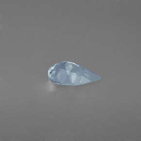 0.59克拉天然海蓝宝石，梨形，7.7×4.9毫米，VVS