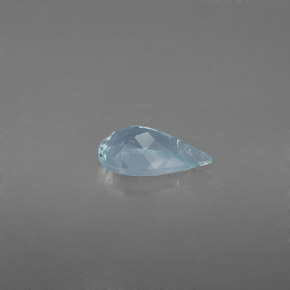 0.66克拉天然海蓝宝石，梨形，8.1×4.9毫米，VS