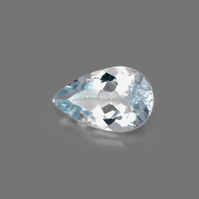 0.72克拉天然海蓝宝石，梨形，7.9×5.1毫米，VVS-VS