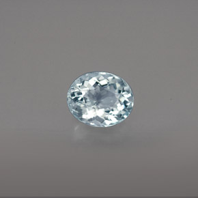 0.61克拉天然海蓝宝石，椭圆形切割，6.3×5.3毫米，VS