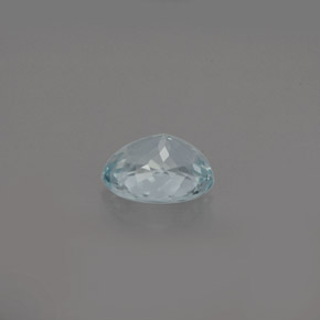 0.61克拉天然海蓝宝石，椭圆形切割，6.3×5.3毫米，VS
