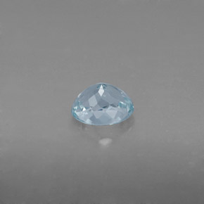 0.68克拉天然绿色海蓝宝石，椭圆形切割，6.2×4.9毫米，VVS