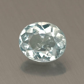 0.60克拉天然海蓝宝石，椭圆形切割，6.5×5.5毫米，VVS-VS
