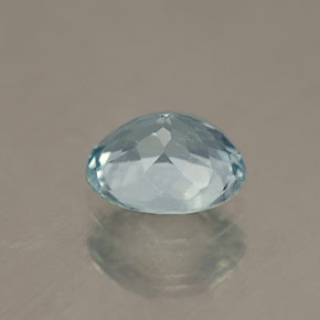 0.69克拉天然海蓝宝石，椭圆形切割，6.5×5.3毫米，VVS-VS