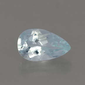 0.87克拉天然海蓝宝石，梨形，8.3×5.1毫米，VVS