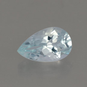 0.87克拉天然海蓝宝石，梨形，8.3×5.1毫米，VVS