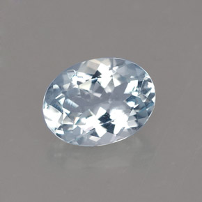1.12克拉天然海蓝宝石，椭圆形切割，8×6.1毫米，VVS
