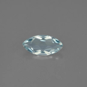 0.82克拉天然海蓝宝石，马眼形，10.1×5毫米，VVS-VS