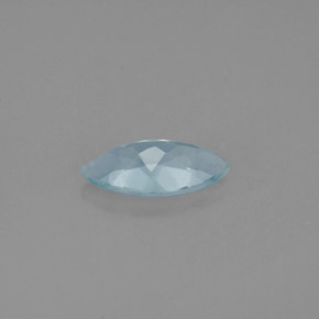 0.94克拉天然海蓝宝石，马眼形，10.1×5.2毫米，VS