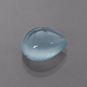 3.86克拉天然海蓝宝石，透明，11.1×9毫米，透明/半透明