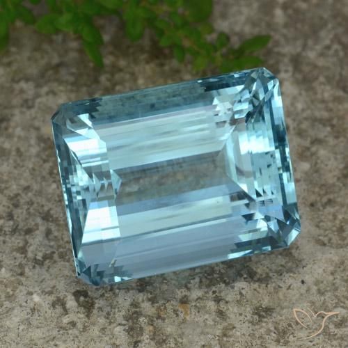 40.56克拉天然蓝晶，八边形，VVS