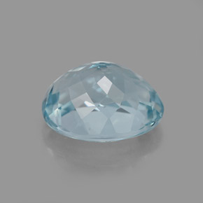2.75克拉天然海蓝宝石，椭圆形切割，10×8毫米，VVS-VS