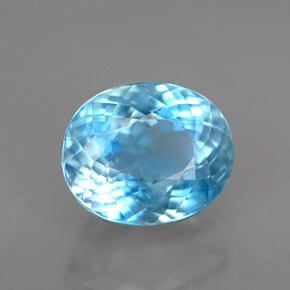 3.21克拉天然海蓝宝石，椭圆形切割，9.5×7.9毫米，VS