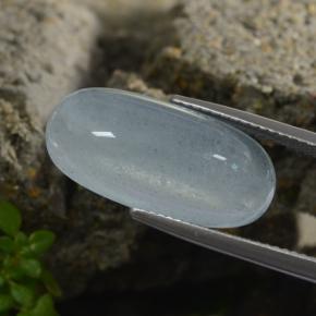 11.69克拉天然海蓝宝石，椭圆形切割，21.3×10.3毫米，半透明