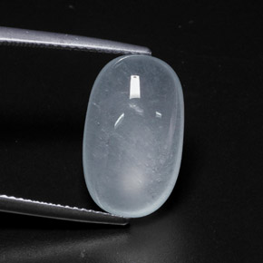 9.48克拉天然蓝晶，椭圆形切割，半透明