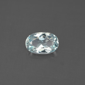 0.88克拉天然海蓝宝石，椭圆形切割，8×5.2毫米，VVS-VS